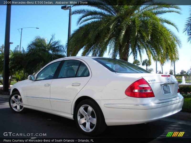 Alabaster White / Stone 2006 Mercedes-Benz E 500 Sedan