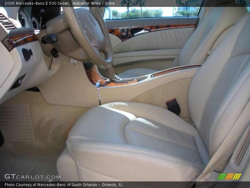 Alabaster White / Stone 2006 Mercedes-Benz E 500 Sedan