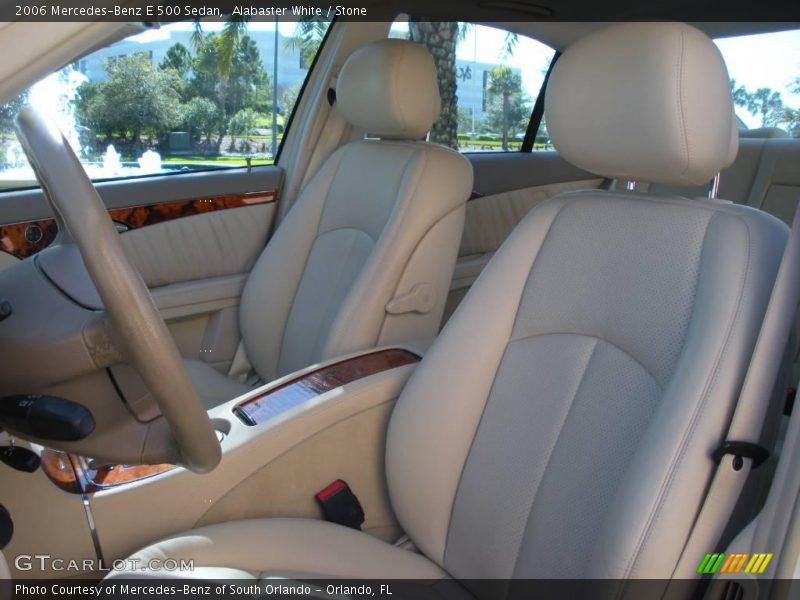 Alabaster White / Stone 2006 Mercedes-Benz E 500 Sedan