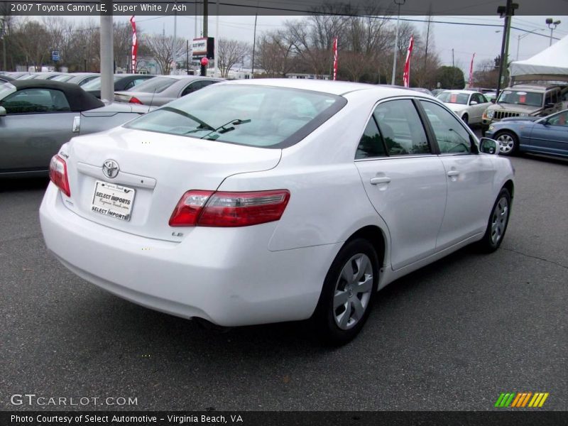 Super White / Ash 2007 Toyota Camry LE