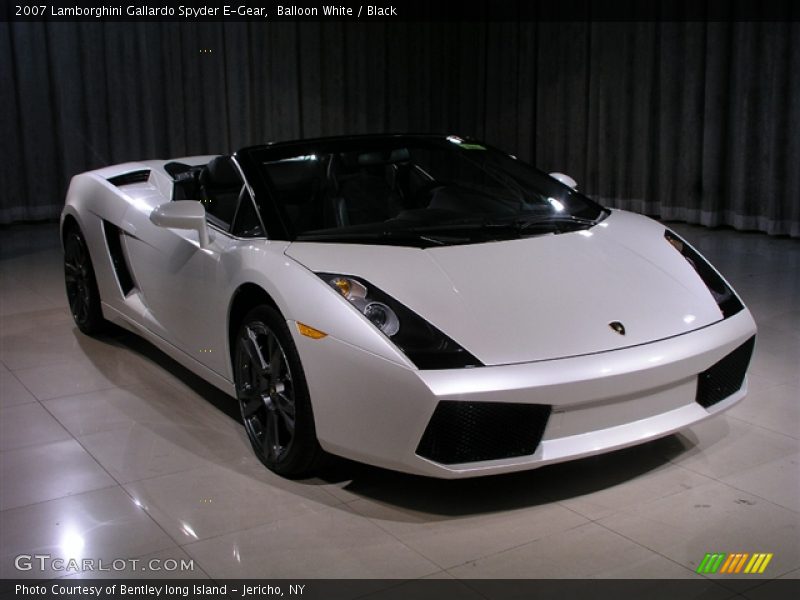 Balloon White / Black 2007 Lamborghini Gallardo Spyder E-Gear