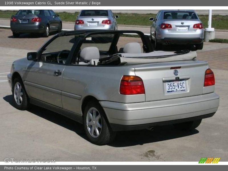 Suede Silver Metallic / Beige 1998 Volkswagen Cabrio GL