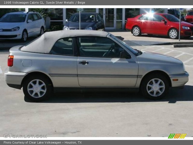 Suede Silver Metallic / Beige 1998 Volkswagen Cabrio GL