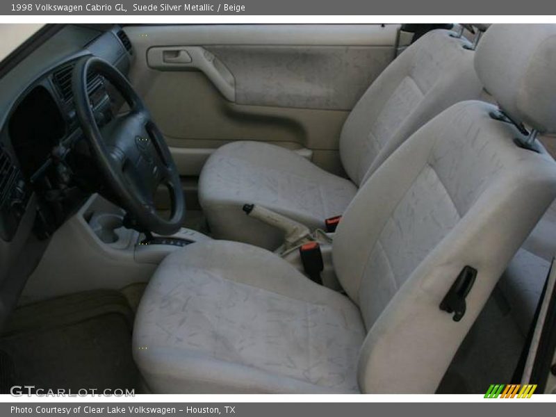 Suede Silver Metallic / Beige 1998 Volkswagen Cabrio GL