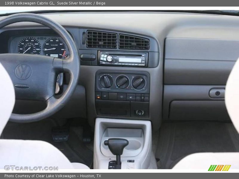 Suede Silver Metallic / Beige 1998 Volkswagen Cabrio GL