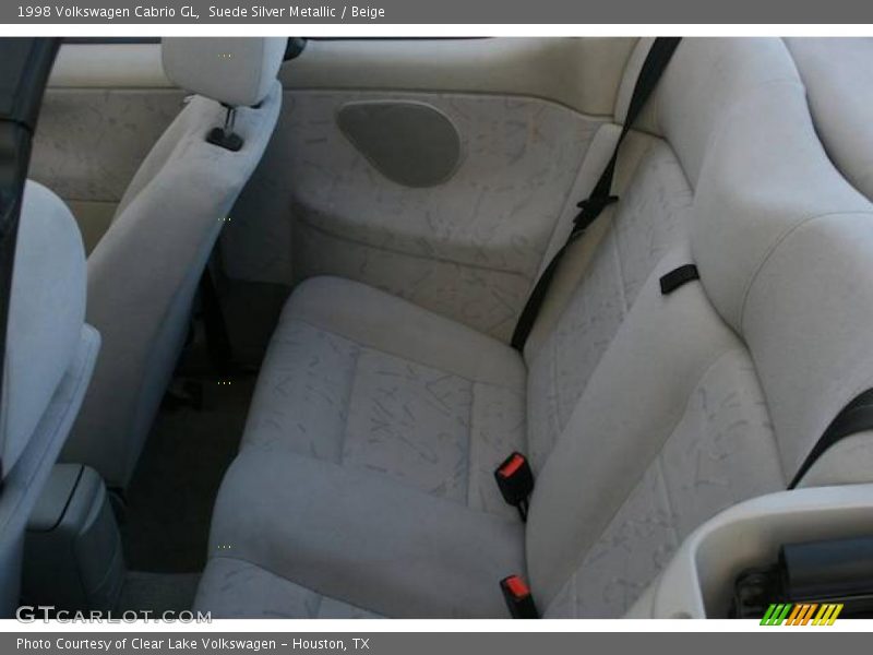 Suede Silver Metallic / Beige 1998 Volkswagen Cabrio GL