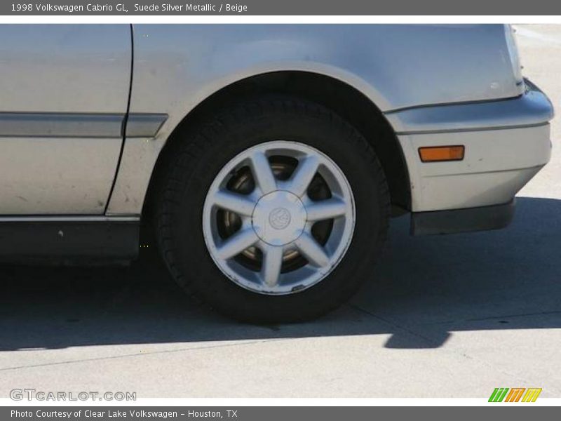 Suede Silver Metallic / Beige 1998 Volkswagen Cabrio GL