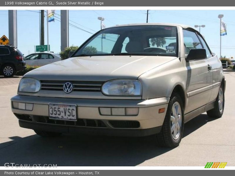 Suede Silver Metallic / Beige 1998 Volkswagen Cabrio GL
