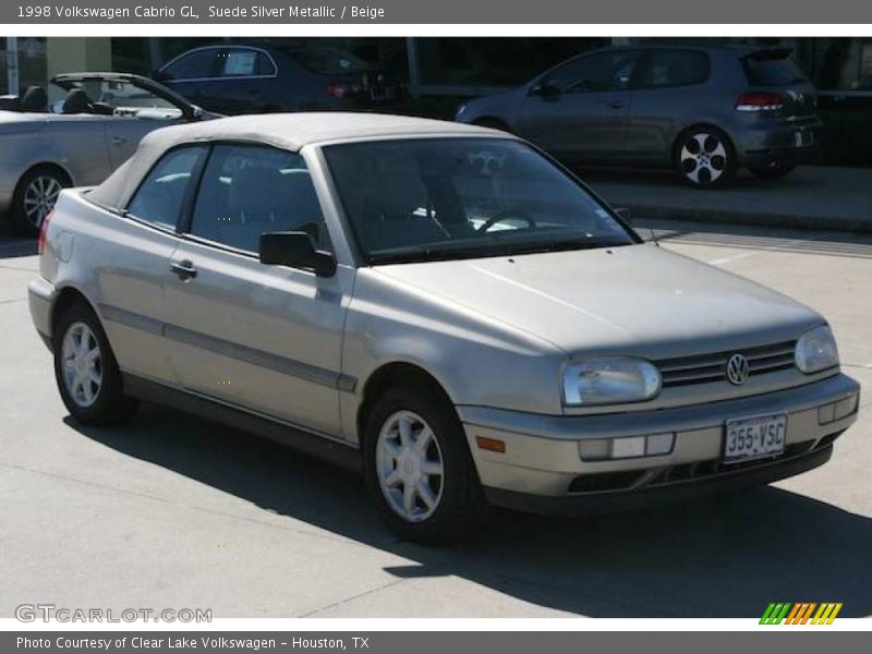 Suede Silver Metallic / Beige 1998 Volkswagen Cabrio GL