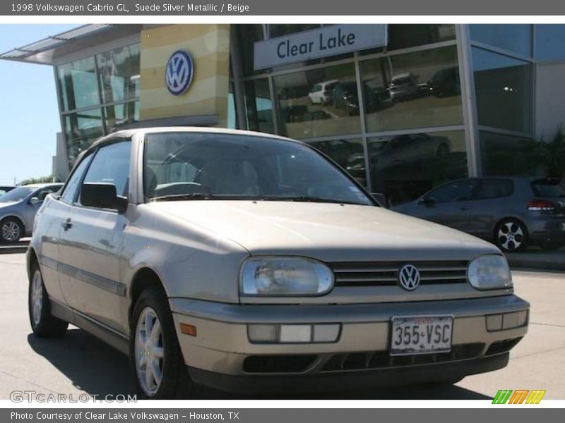 Suede Silver Metallic / Beige 1998 Volkswagen Cabrio GL
