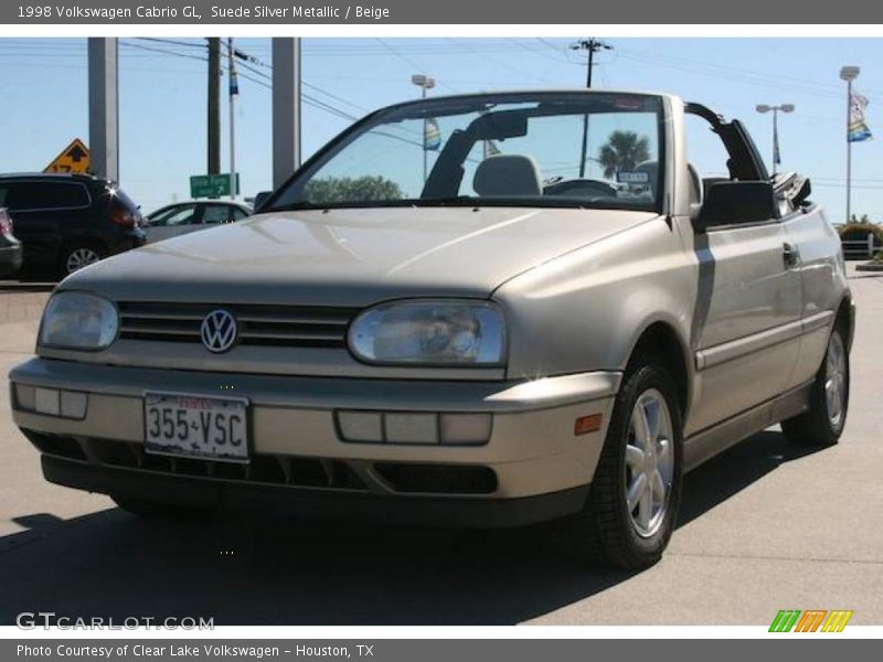 Suede Silver Metallic / Beige 1998 Volkswagen Cabrio GL