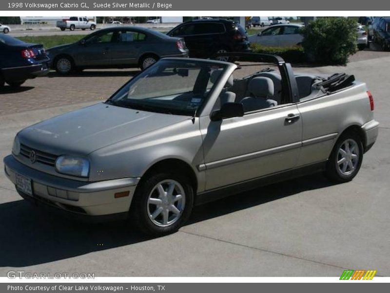 Suede Silver Metallic / Beige 1998 Volkswagen Cabrio GL