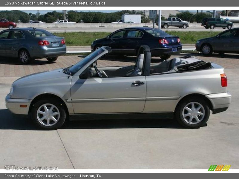 Suede Silver Metallic / Beige 1998 Volkswagen Cabrio GL