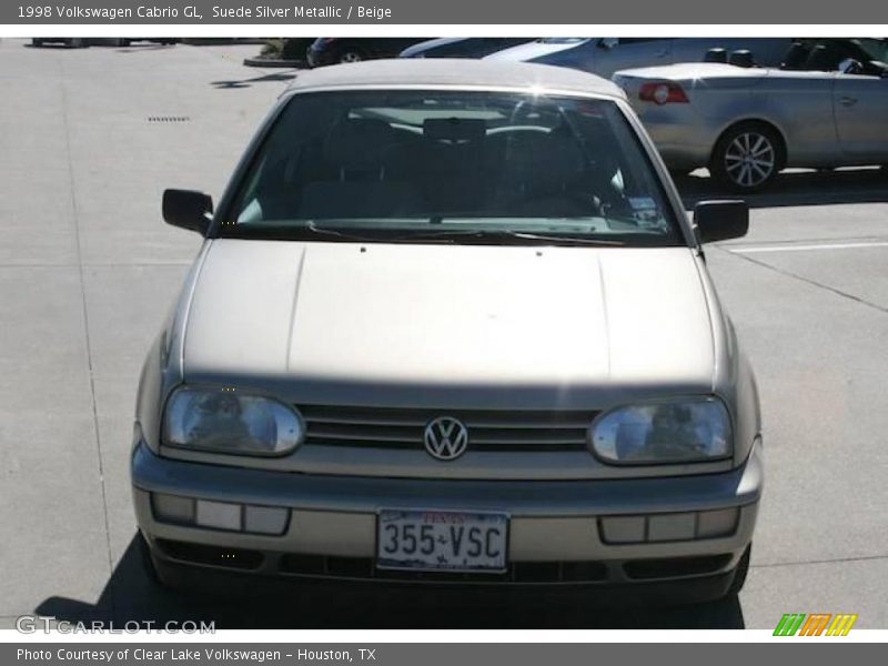 Suede Silver Metallic / Beige 1998 Volkswagen Cabrio GL