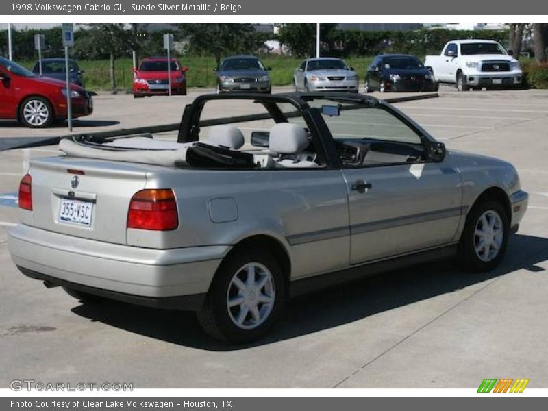 Suede Silver Metallic / Beige 1998 Volkswagen Cabrio GL