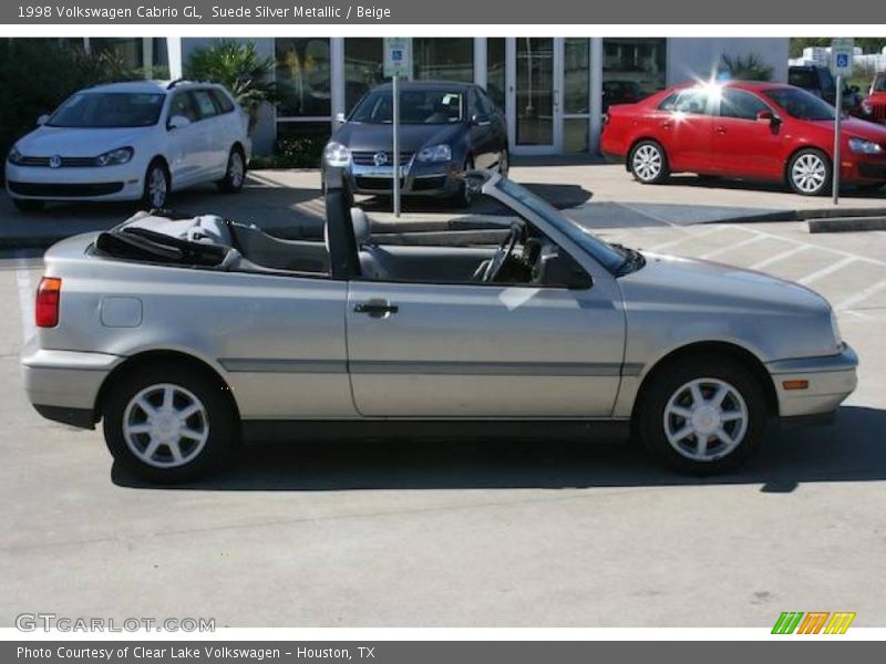 Suede Silver Metallic / Beige 1998 Volkswagen Cabrio GL