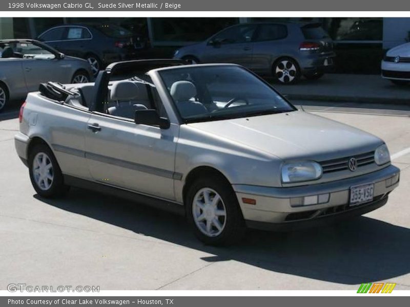 Suede Silver Metallic / Beige 1998 Volkswagen Cabrio GL