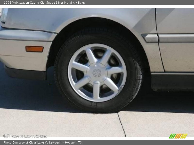 Suede Silver Metallic / Beige 1998 Volkswagen Cabrio GL