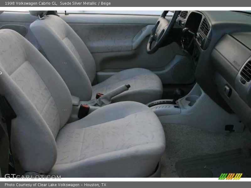 Suede Silver Metallic / Beige 1998 Volkswagen Cabrio GL