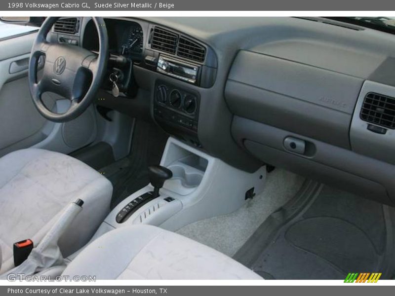Suede Silver Metallic / Beige 1998 Volkswagen Cabrio GL