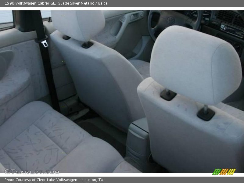 Suede Silver Metallic / Beige 1998 Volkswagen Cabrio GL