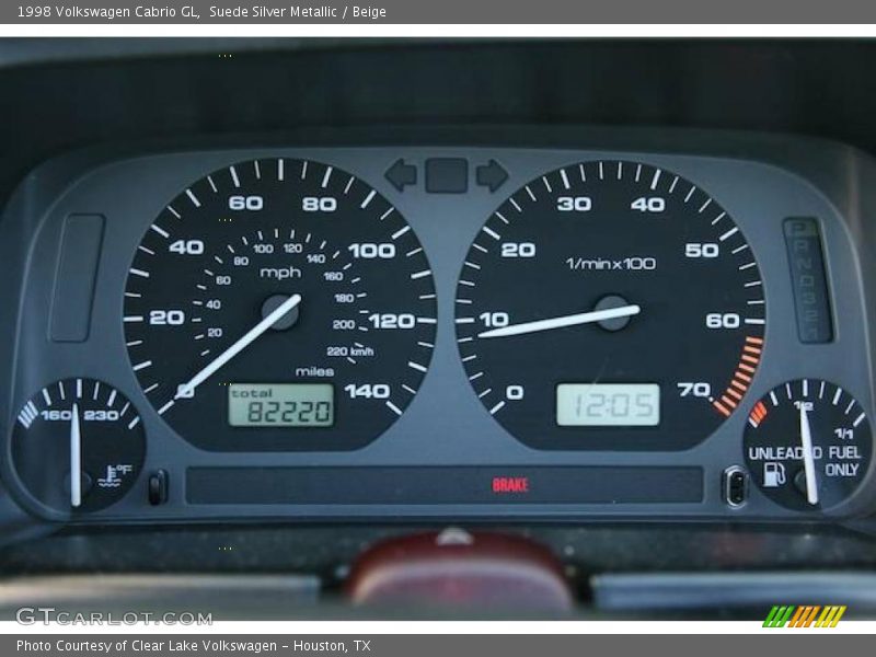 Suede Silver Metallic / Beige 1998 Volkswagen Cabrio GL