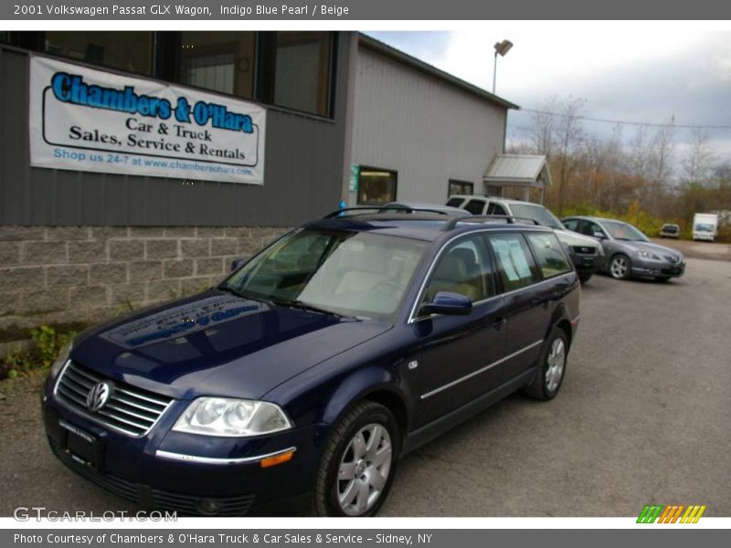 Indigo Blue Pearl / Beige 2001 Volkswagen Passat GLX Wagon