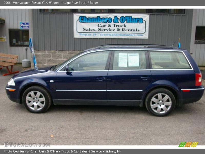 Indigo Blue Pearl / Beige 2001 Volkswagen Passat GLX Wagon