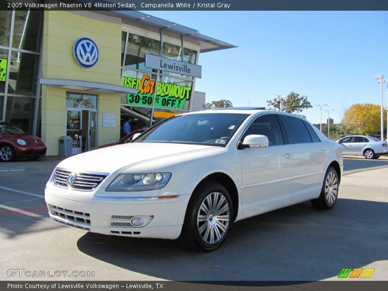 Campanella White / Kristal Gray 2005 Volkswagen Phaeton V8 4Motion Sedan