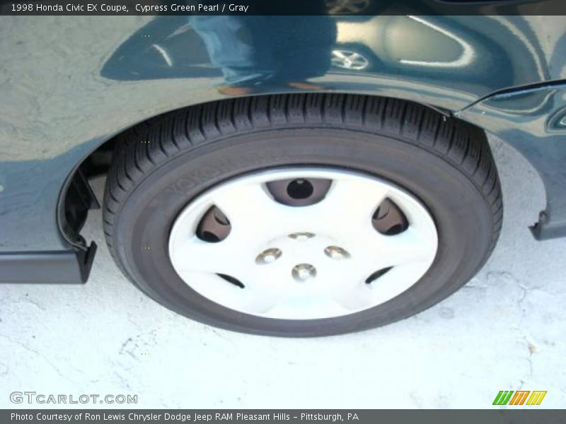 Cypress Green Pearl / Gray 1998 Honda Civic EX Coupe