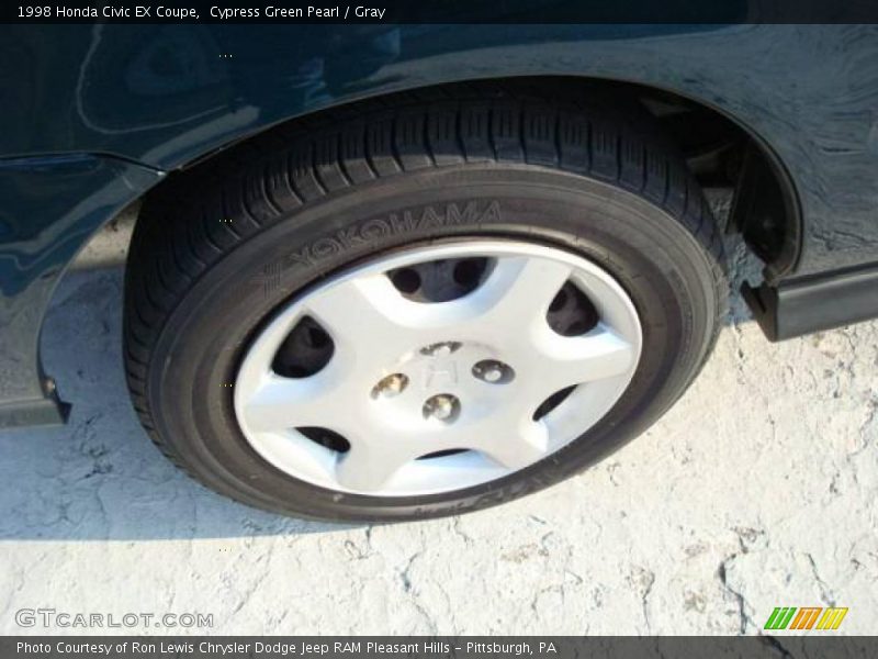 Cypress Green Pearl / Gray 1998 Honda Civic EX Coupe