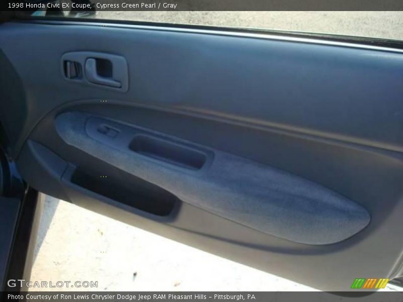 Cypress Green Pearl / Gray 1998 Honda Civic EX Coupe