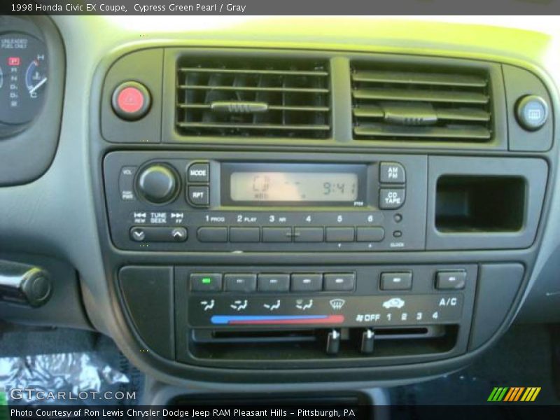 Cypress Green Pearl / Gray 1998 Honda Civic EX Coupe