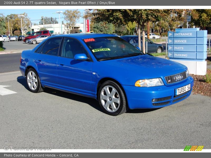 Nogaro Blue Pearl Effect / Onyx/Blue 2000 Audi S4 2.7T quattro Sedan