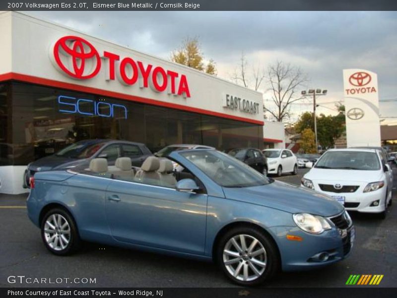 Eismeer Blue Metallic / Cornsilk Beige 2007 Volkswagen Eos 2.0T