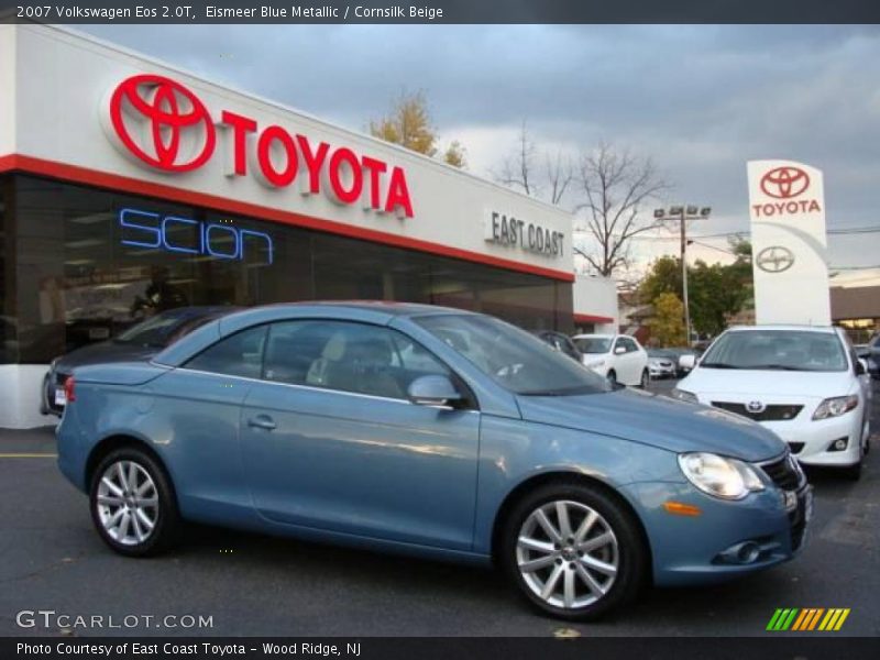 Eismeer Blue Metallic / Cornsilk Beige 2007 Volkswagen Eos 2.0T