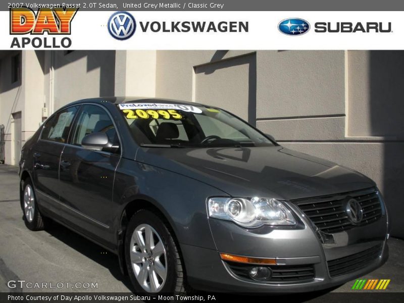 United Grey Metallic / Classic Grey 2007 Volkswagen Passat 2.0T Sedan