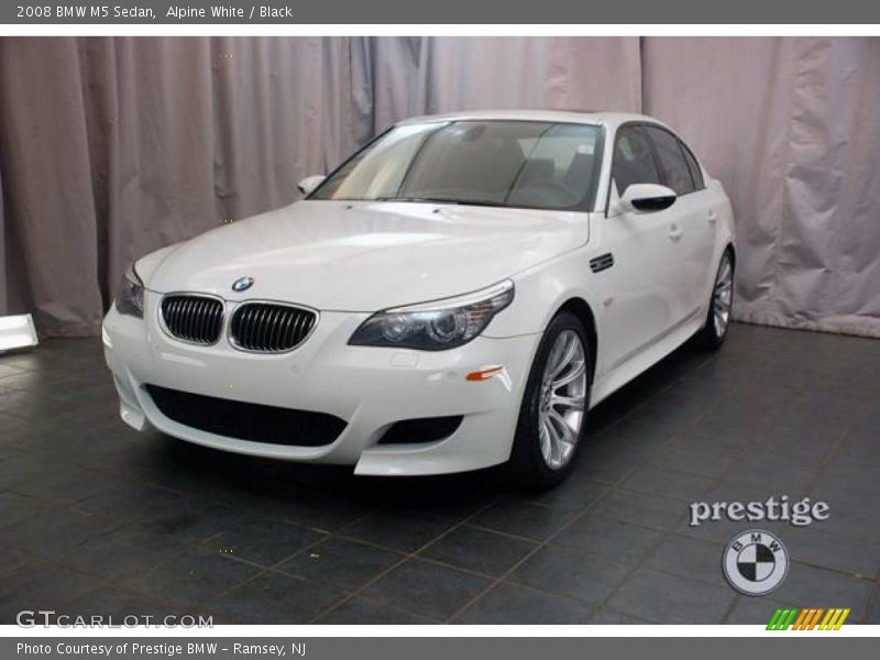 Alpine White / Black 2008 BMW M5 Sedan