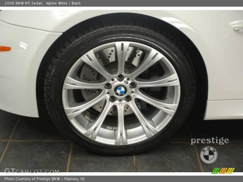 Alpine White / Black 2008 BMW M5 Sedan
