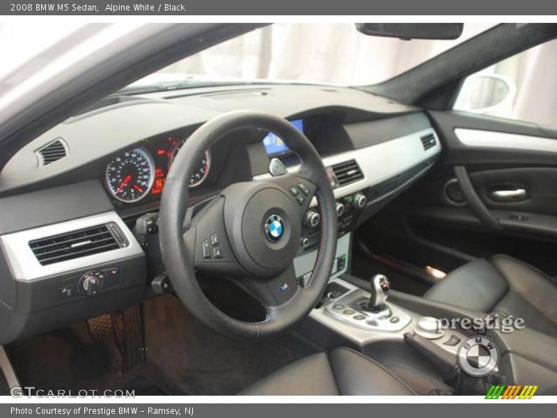 Alpine White / Black 2008 BMW M5 Sedan