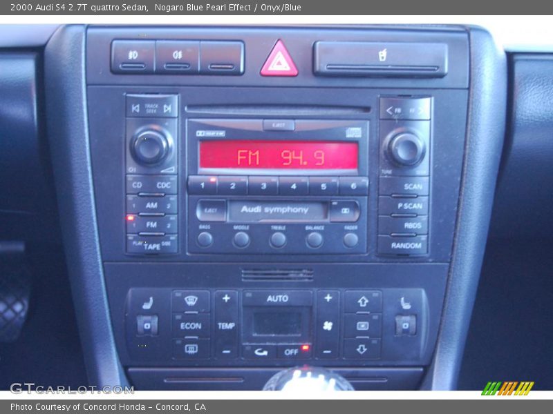 Nogaro Blue Pearl Effect / Onyx/Blue 2000 Audi S4 2.7T quattro Sedan