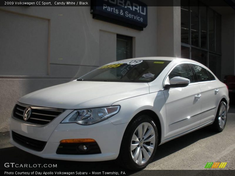Candy White / Black 2009 Volkswagen CC Sport