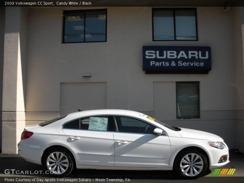 Candy White / Black 2009 Volkswagen CC Sport