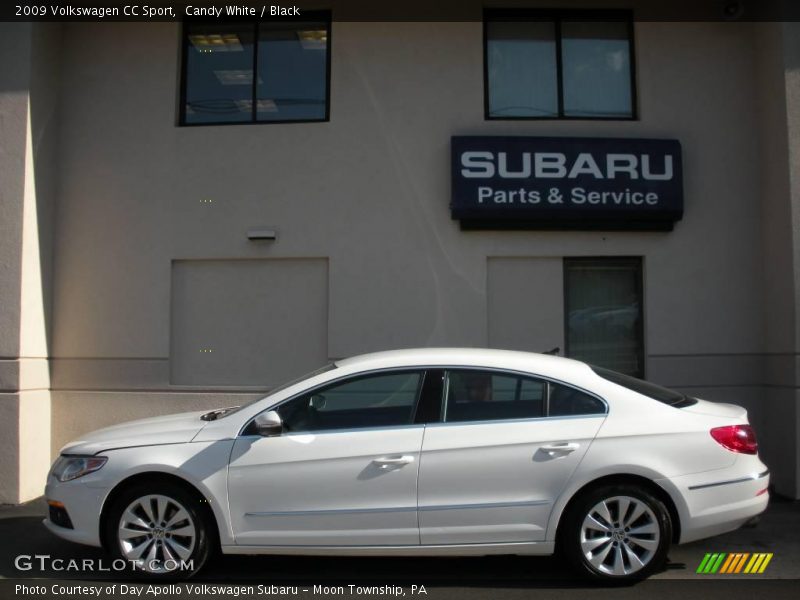 Candy White / Black 2009 Volkswagen CC Sport