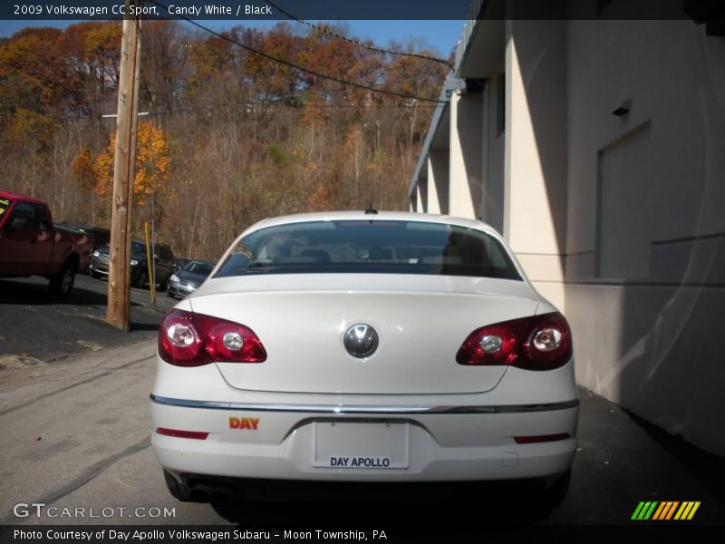 Candy White / Black 2009 Volkswagen CC Sport