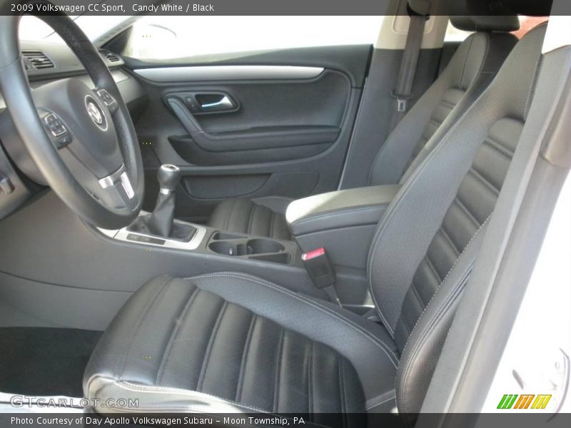 Candy White / Black 2009 Volkswagen CC Sport