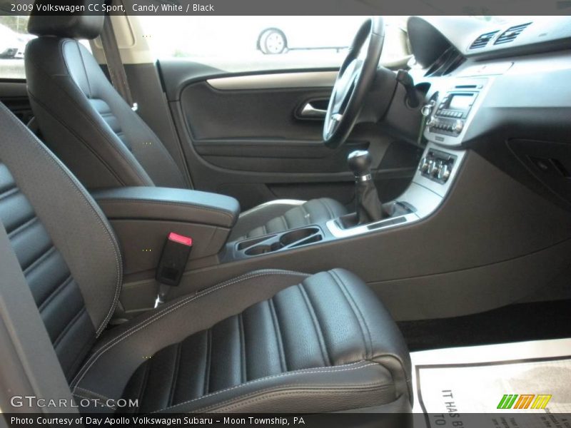 Candy White / Black 2009 Volkswagen CC Sport