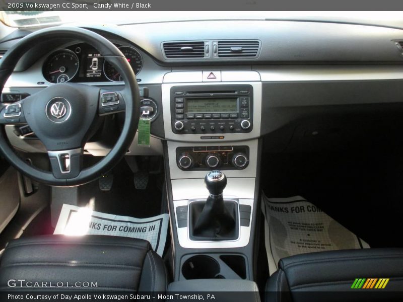 Candy White / Black 2009 Volkswagen CC Sport