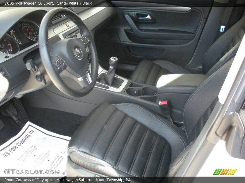Candy White / Black 2009 Volkswagen CC Sport