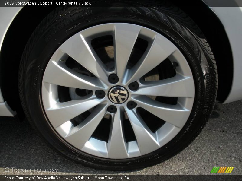Candy White / Black 2009 Volkswagen CC Sport